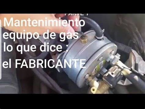 Mantenimientos A Gas Lo Que Dice El Fabricante Que Se Hace Y Cada