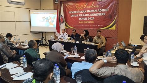 Kpu Kabupaten Tegal Gelar Rakor Pembentukan Badan Adhoc Untuk Pilkada