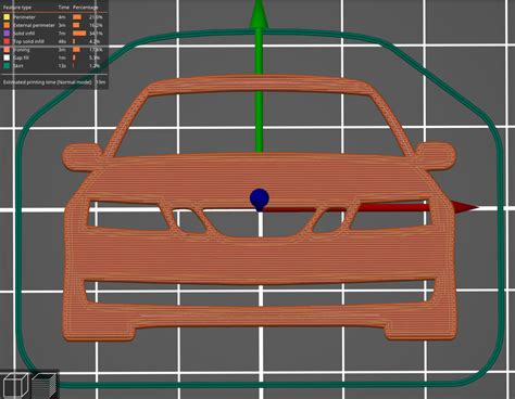 Stl File Saab 9 3 2004 Key Silhouette・3d Print Design To Download・cults