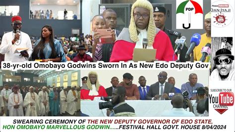 Obaseki Choose New Deputy Governor Of Edo State Hon Omobayo Marvellous