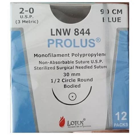 Straight Lotus Lnw Sterilized Surgical Needled Suture At Rs