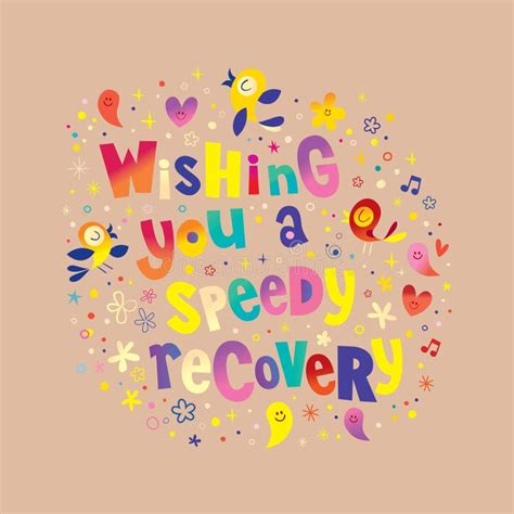 Wishing You A Speedy Recovery Stock Illustration Illustration Of