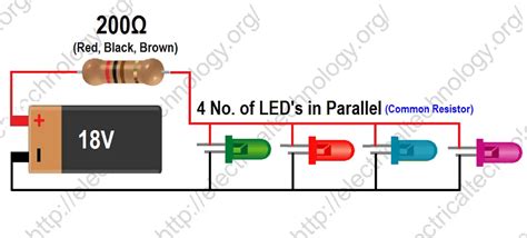 How To Calculate The Value Of Resistor For LEDs Circuits