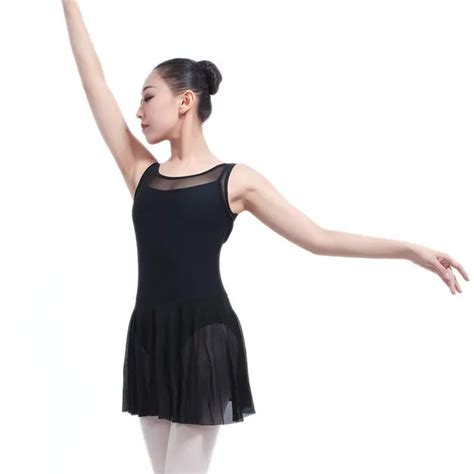 Ballet Leotards With Skirt For Women Bodysuit Sexy Backless Sleeveles