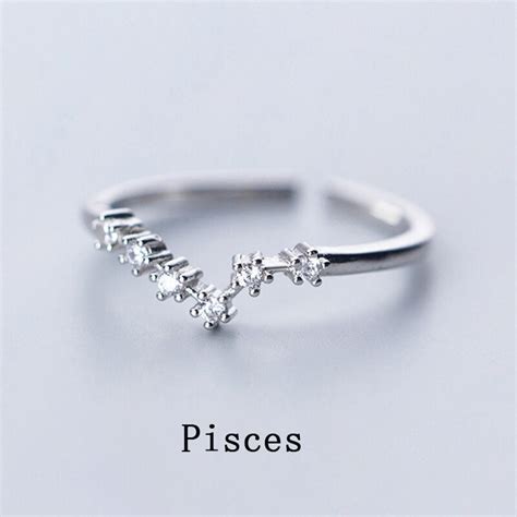 12 Constellation Ringen Voor Vrouwen Cubic Zirkoon Grandado