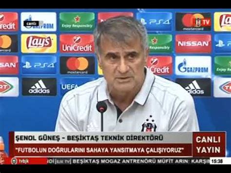 Şenol güneş ve Cenk Tosun Şampiyonlar Ligi basın Toplantısı BEŞİKTAŞ