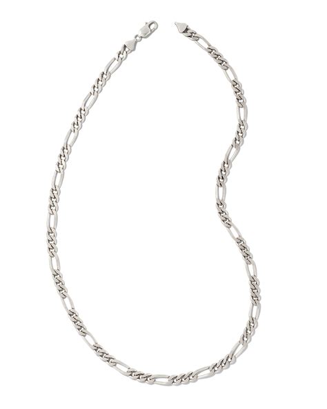 Figaro Chain Necklace In Oxidized Sterling Silver Kendra Scott