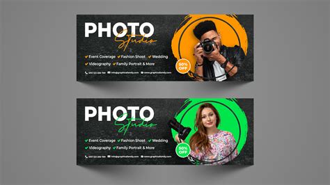 Photography Studio Facebook Cover Design – GraphicsFamily 