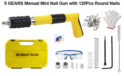 Nail Gun Nail Gun Cordless Manual Mini Nail Gun Kit With Pcs Nails