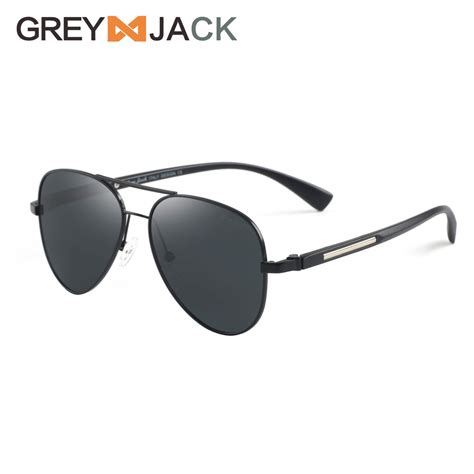 Jual Grey Jack Kacamata Hitam Aviator Fashion Pria Dan Wanita