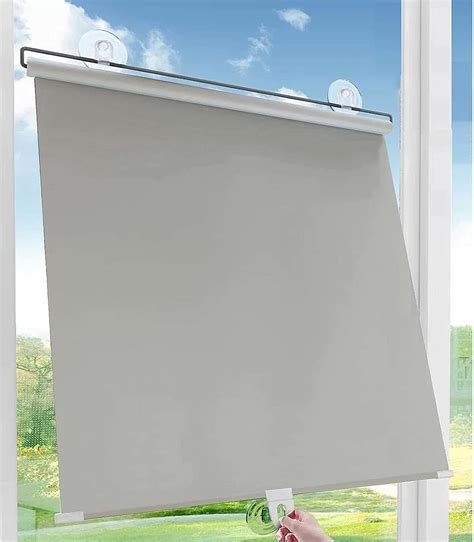 Amazon Window Roller Blind With Suction Cups Temporary Blackout