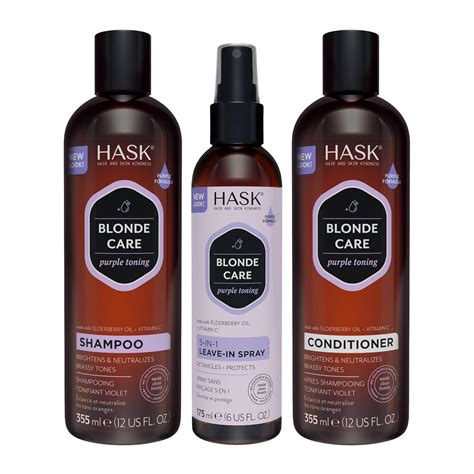 Amazon HASK Blonde Care Collection Blonde Care Shampoo And Conditioner Set And Blonde