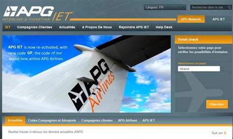 Apg Iet Compte Avec Deux Airlines De Plus Abouttravel