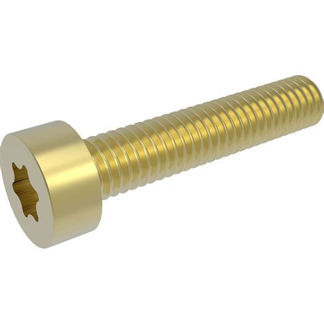 Buy M4 X 8mm T20 Torx Low Cap Head Screws ISO 14580 Brass Accu