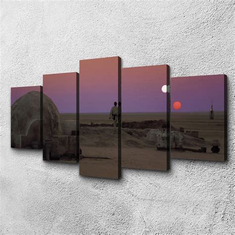 Binary Sunset Wall Art