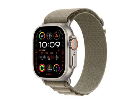 Apple Watch Ultra Gps Cellular Mm Titanium Olive Alpine Loop