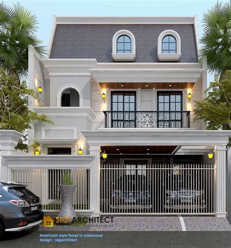 Rumah American Classic 2 Lantai LB 250 300 M2