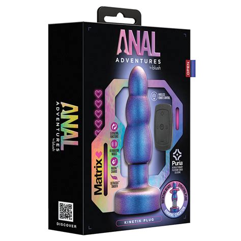 Anal Adventures Matrix Kinetik Plug Space Age Blue