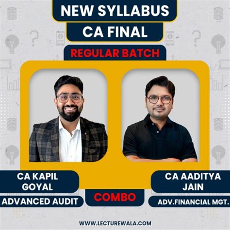 Ca Final Combo Of Kapil Goyal Audit Aaditya Jain Afm Classes