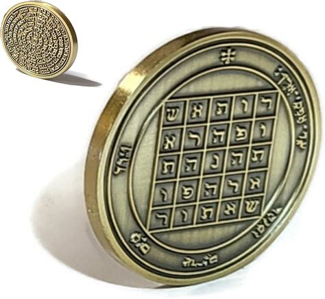 Amazon King Solomon Seal Coin Talisman Kabbalah 72 Names Of God