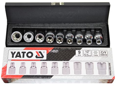 Набор головок звездочек Torx 1/2″ E10-E24 Yato купить в E-1