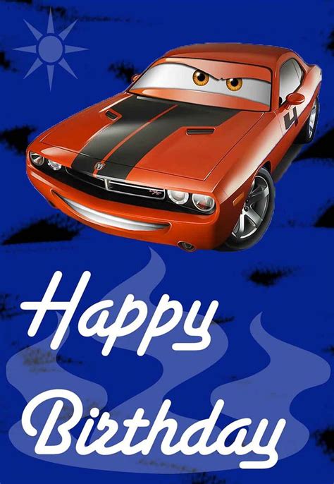 Disney Cars Birthday Cards Free Printable