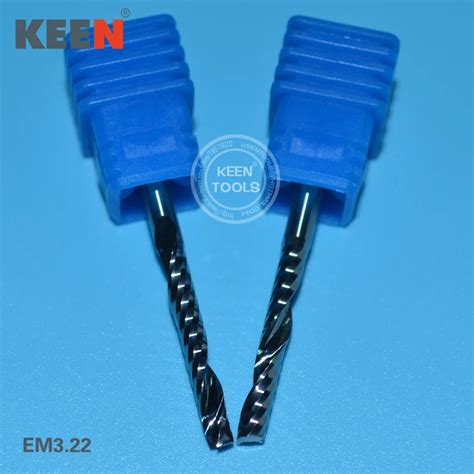 EM3.22mm Single Flute Aluminum Milling Cutter/CNC milling cutter router ...