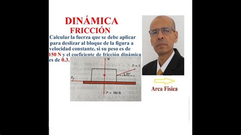 DinÁmica Leyes De Newton FricciÓn Calcular La Fuerza Que Se Debe Aplicar Para Deslizar Al