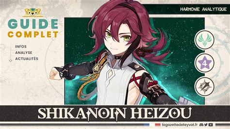 Shikanoin Heizou Build Le Guide Complet La Gazette De Teyvat Genshin