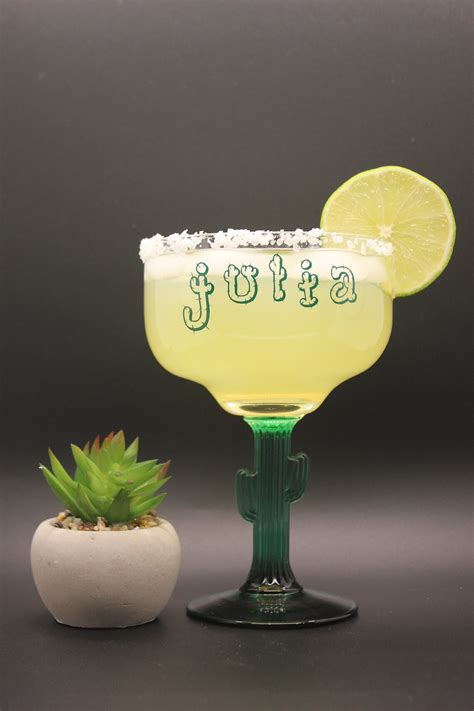 Personalized Margarita Glass Cactus Stemmed Margarita Glass Etsy