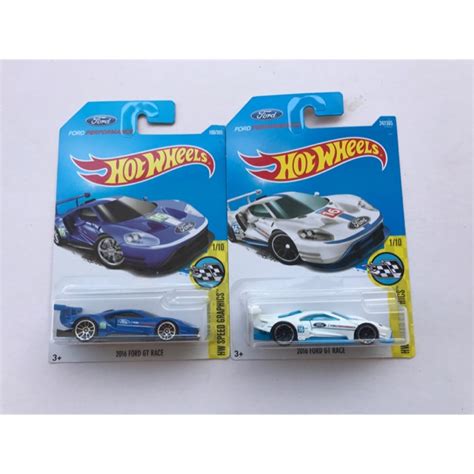 Hot Wheels 2016 Ford GT Race 1st Model Shopee Malaysia