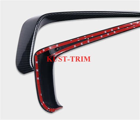 Carbon Fiber Look Front Fog Lights Lamp Eyebrow Cover Trim For VW JETTA