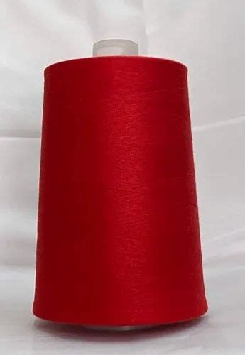 Spun Red Polyester Dyed Yarn For Sewing At Rs 100 Piece In Faizabad