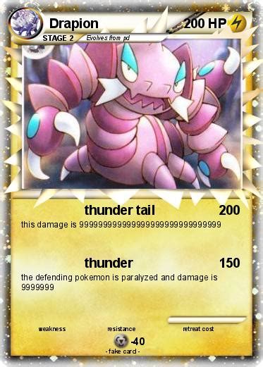 Pokémon Drapion 77 77 - thunder tail - My Pokemon Card