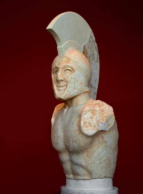 Statue Of A Hoplitodromos Running Hoplite Known As Leonidas