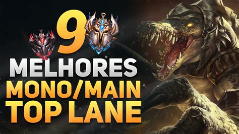 9 MELHORES MONOS os MELHORES CAMPEÕES do Patch 10 8 TOP LANE