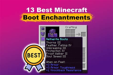 13 Best Minecraft Boots Enchantments [Ranked & Explained] - Alvaro Trigo's Blog