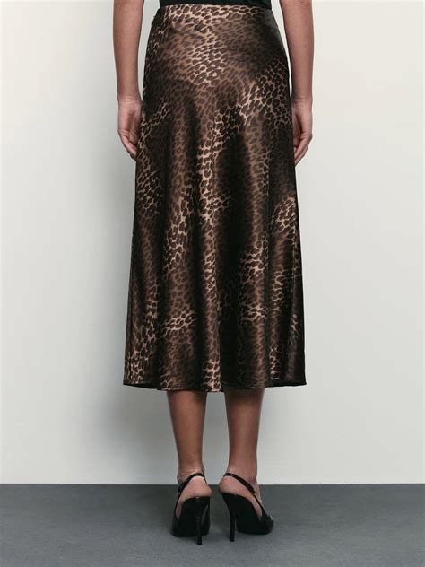 Атласная юбка с принтом ZR2503013503-259 - купить в интернет-магазине ...
