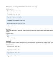 CJ 305 Module 2 Quiz Docx What Purposes Does Crime Prediction