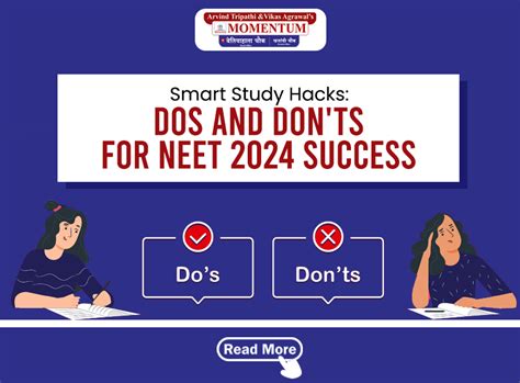 The Smart Study Hacks Dos And Donts For Neet 2024 Success Momentum