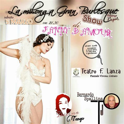 Divina Greco Sabato 5 Marzo La Milonga Gran Burlesque