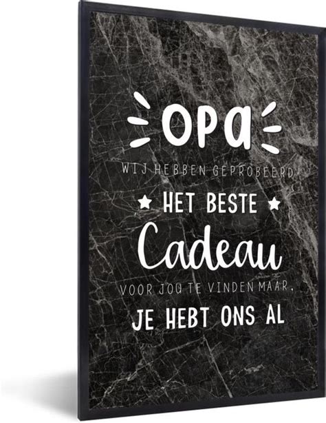 Fotolijst Incl Poster Vaderdag Quotes Opa Het Beste Cadeau