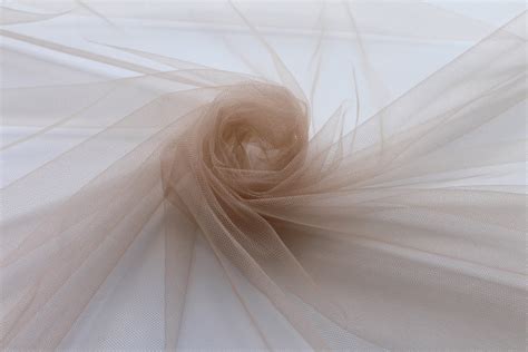 Nude Illusion Tulle Non Stretch Sheer Mesh Evening Wear Buy Fabric Worldwide Delivery