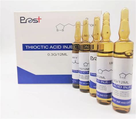 Thioctic Acid 99% Alpha Lipoic Acid Injection Set - Vitamin C Injection ...