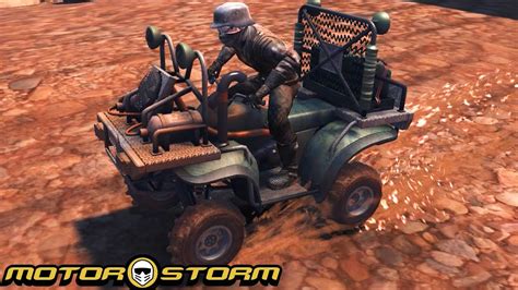 MotorStorm PS3 ATV Gameplay Wombat Mudslide YouTube