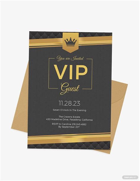 Vip Ticket Invitation Templates Free - Printable Templates