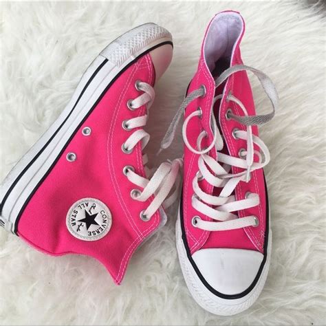 CONVERSE HI TOP HOT PINK SZ 6 WOMENS SHOES | Shoes, Converse, Womens ...