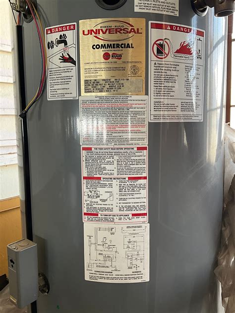 Rheem Rudd Universal Commercial Gas Water Heater 25825 Auctionninja