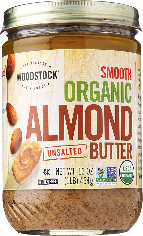 Amazon Woodstock Farms Organic Peanut Butter Smooth Unsalted