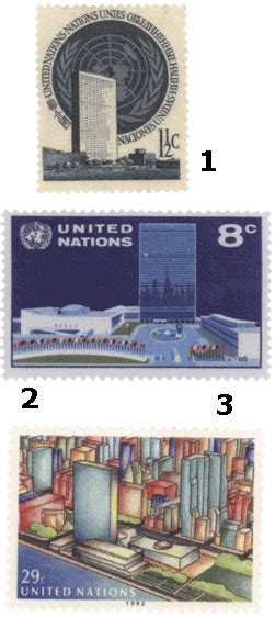Почтовые марки Организация Объединенных Наций